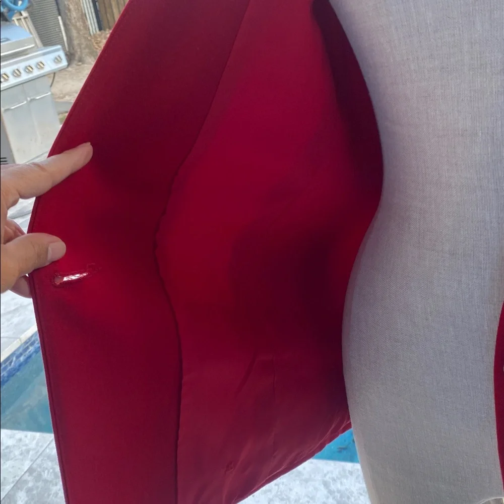 Dior Women's Vibrant Red Single-Button Blazer